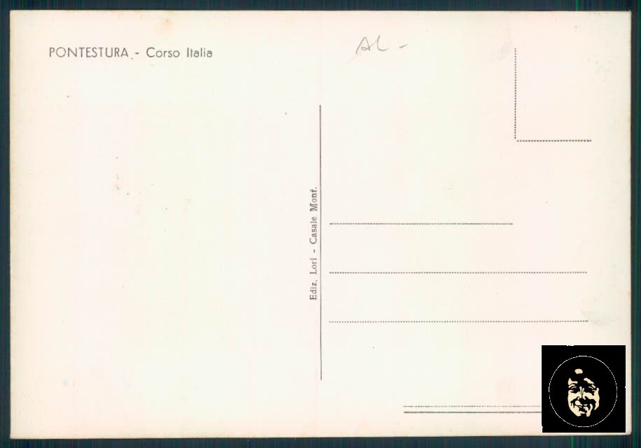 Alessandria Pontestura FG cartolina ZF0032 – retro