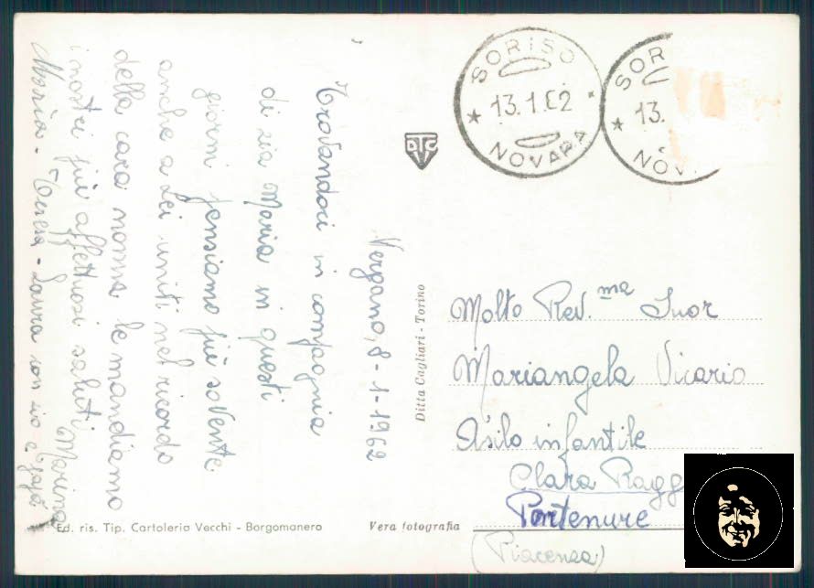 Novara Borgomanero Vergano S.Stefano Foto FG cartolina ZF0069 – retro