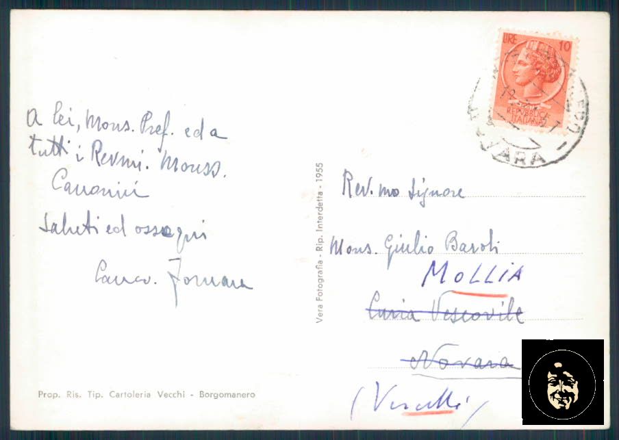 Novara Borgomanero Poste Foto FG cartolina ZF0070 – retro