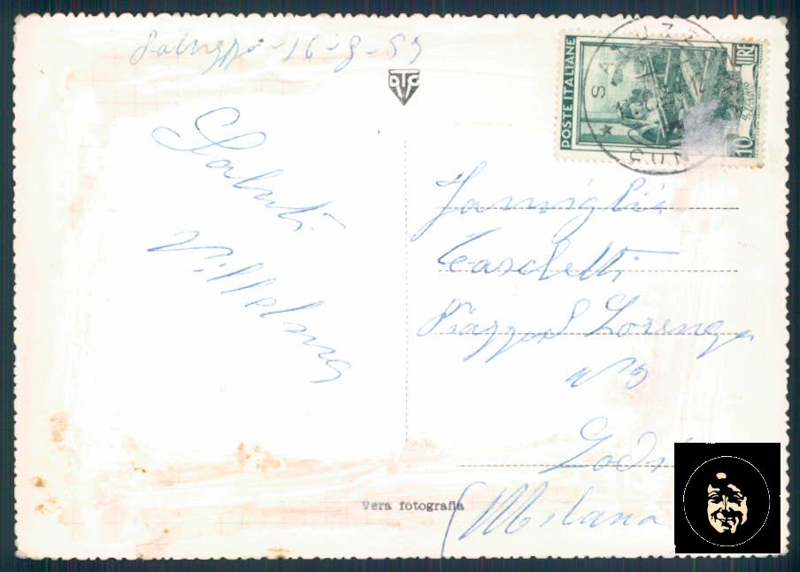 Cuneo Saluzzo Pellico Foto FG cartolina ZF0127 – retro