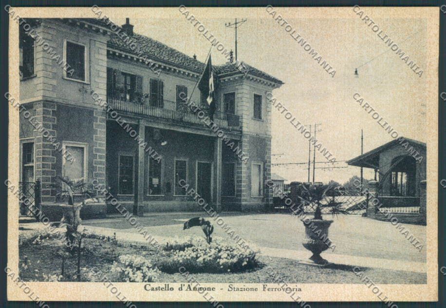 Asti Castello d'Annone Stazione FG cartolina ZF0154 – fronte