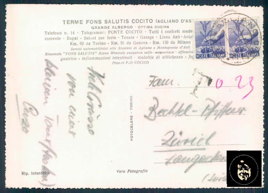 Asti Agliano Fons Salutis Foto FG cartolina ZF0157 – retro