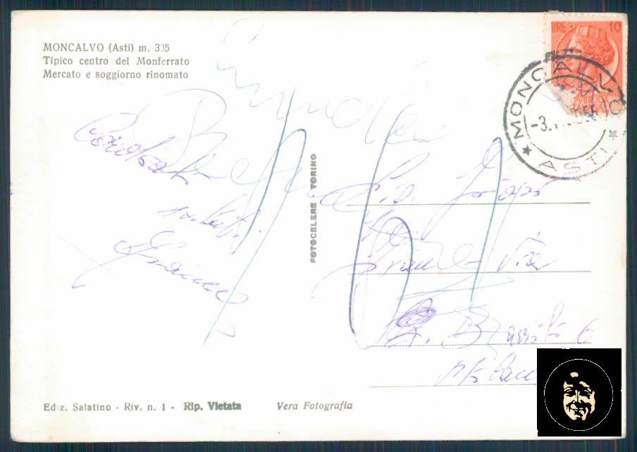 Asti Moncalvo Foto FG cartolina ZF0159 – retro