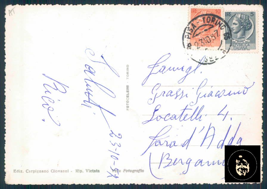 Asti Villanova d'Asti Foto FG cartolina ZF0160 – retro