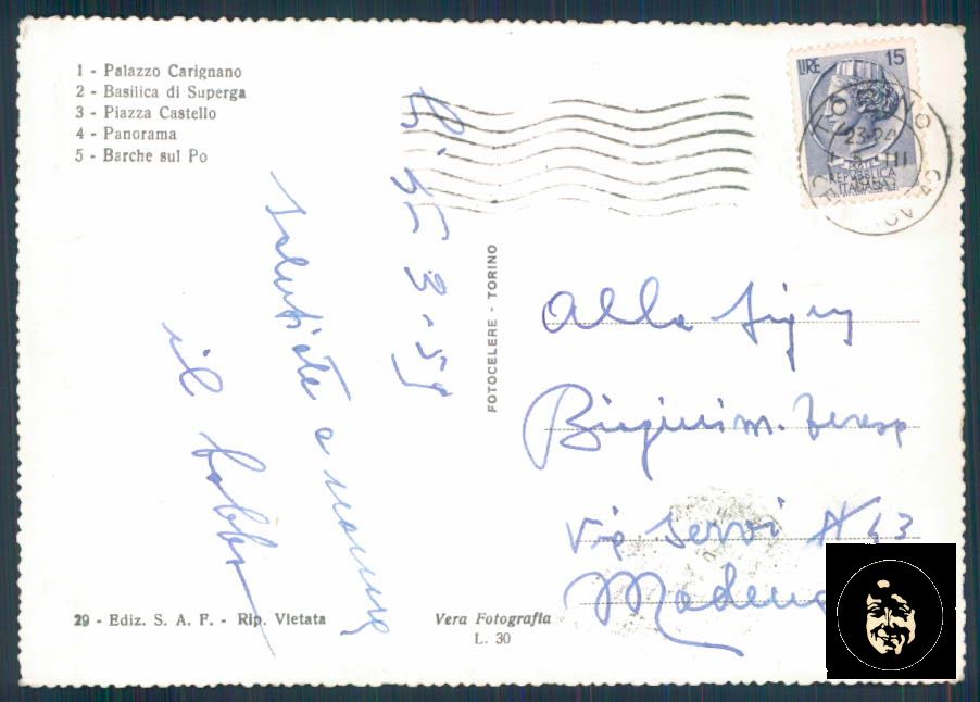 Torino Città Foto FG cartolina ZF0210 – retro