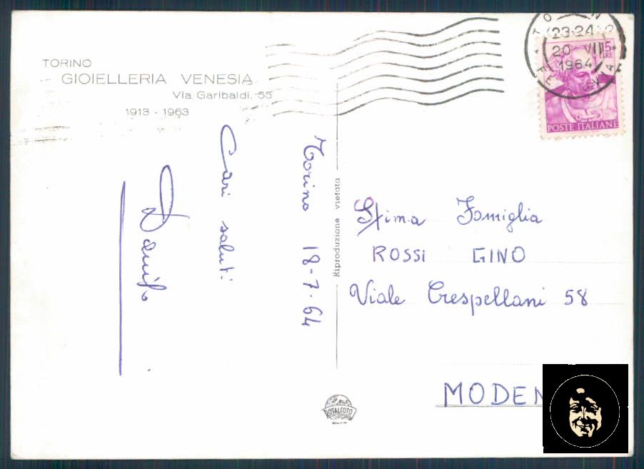 Torino Città ABRASA Piaggio Foto FG cartolina ZF0215 – retro