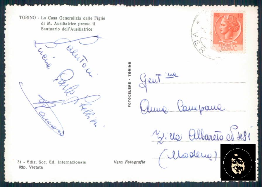 Torino Città PIEGHINA Foto FG cartolina ZF0225 – retro