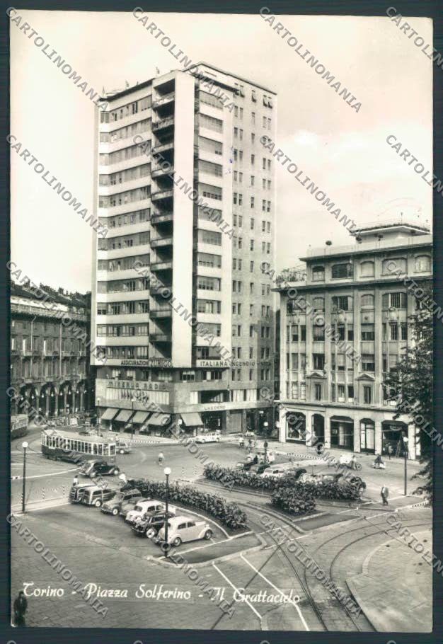 Torino Città Piazza Solferino Foto FG cartolina ZF0232 – fronte