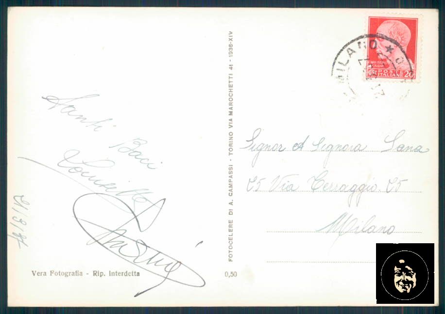 Torino Torre Littoria PIEGHINA Foto FG cartolina ZF0244 – retro