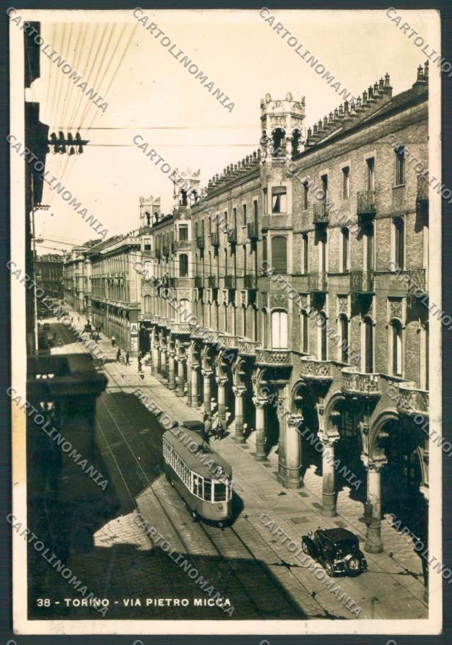 Torino Città Via Micca Tram Foto FG cartolina ZF0250 – fronte
