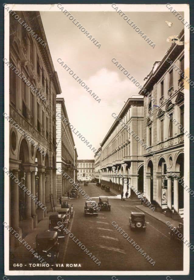 Torino Via Roma FORI PIEGA Foto FG cartolina ZF0252 – fronte