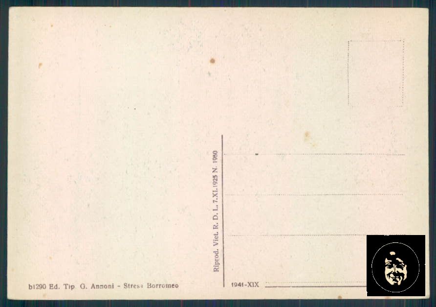Verbania Stresa Pensione Croce Bianca FG cartolina ZF0361 – retro