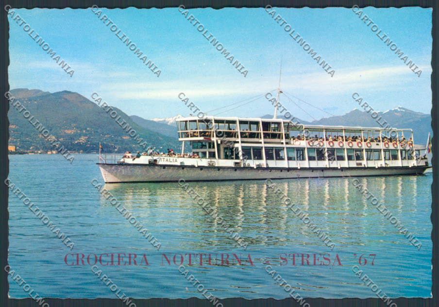 Verbania Stresa Battello FG cartolina ZF0364 – fronte