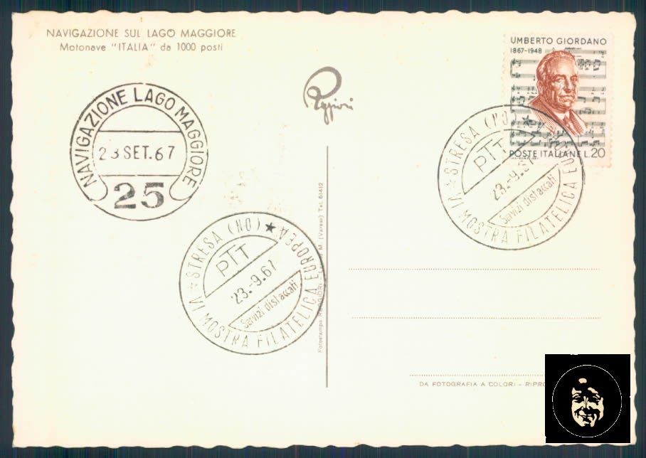 Verbania Stresa Battello FG cartolina ZF0364 – retro