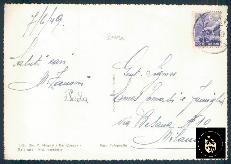 Verbania Belgirate Foto FG cartolina ZF0386 – retro