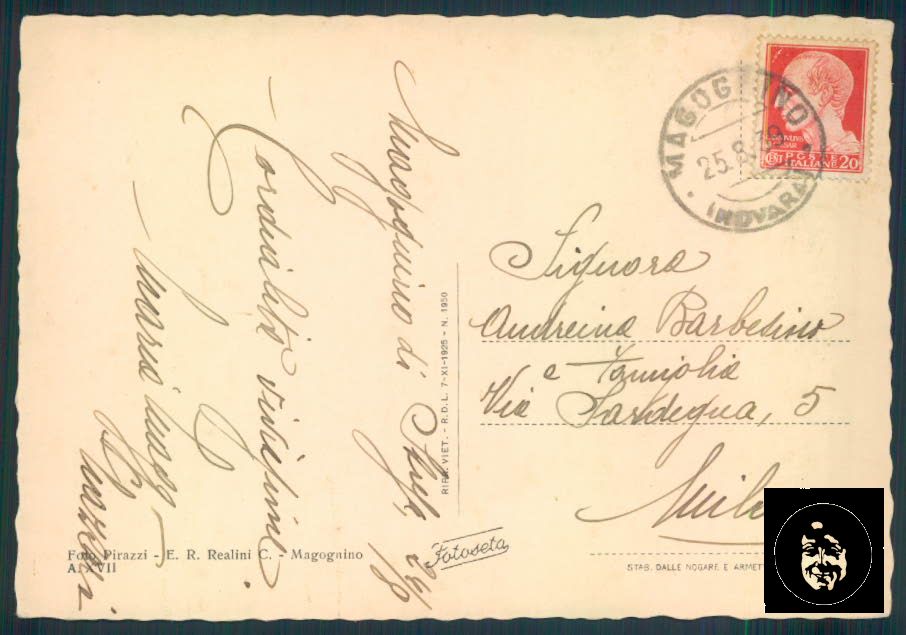 Verbania Stresa Magognino FG cartolina ZF0438 – retro