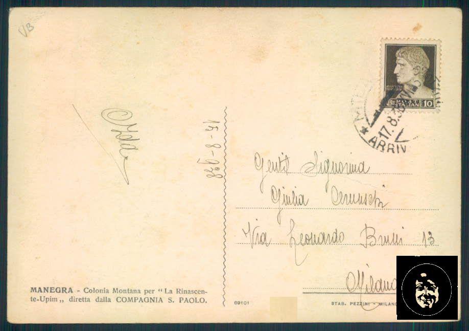 Verbania Manegra PIEGHINA FG cartolina ZF0440 – retro