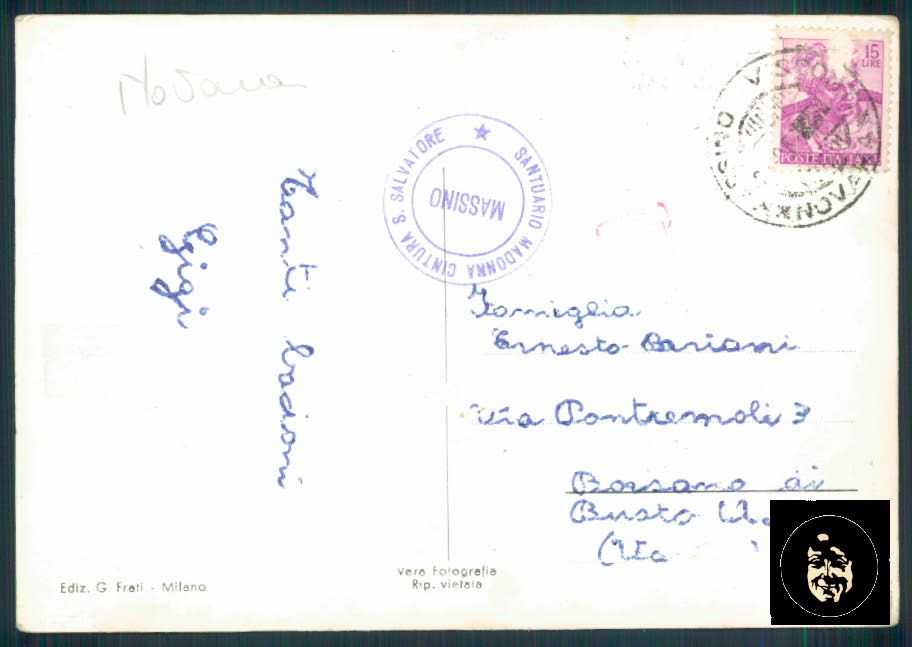 Novara Massino PIEGHINA Foto FG cartolina ZF0455 – retro