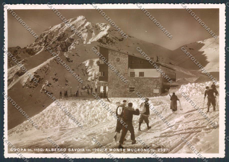 Biella Oropa Mucrone Sci Foto FG cartolina ZF0483 – fronte
