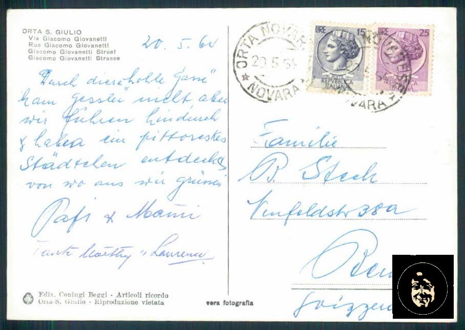Novara Orta Foto FG cartolina ZF0491 – retro