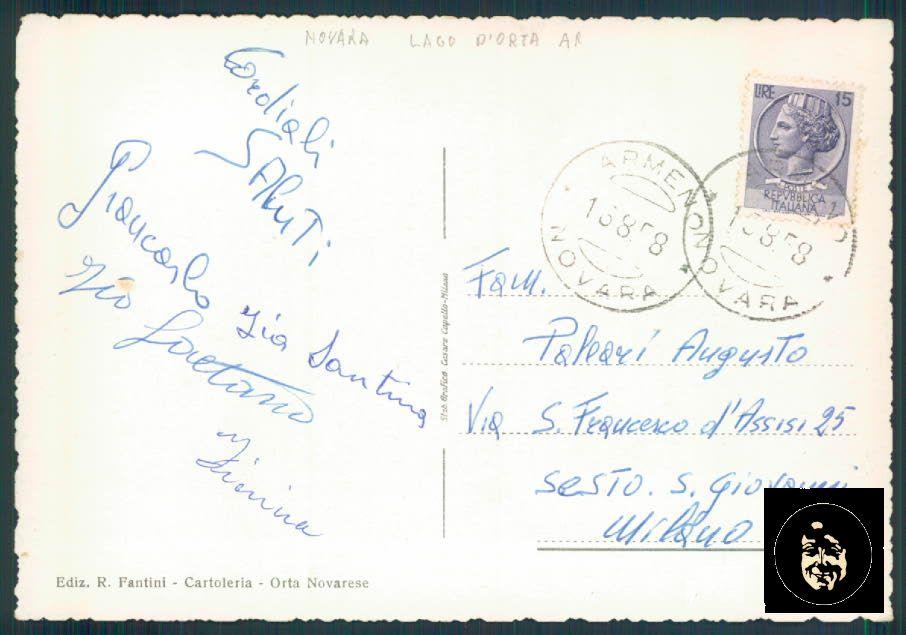 Novara Armeno Villa Virginia FG cartolina ZF0507 – retro