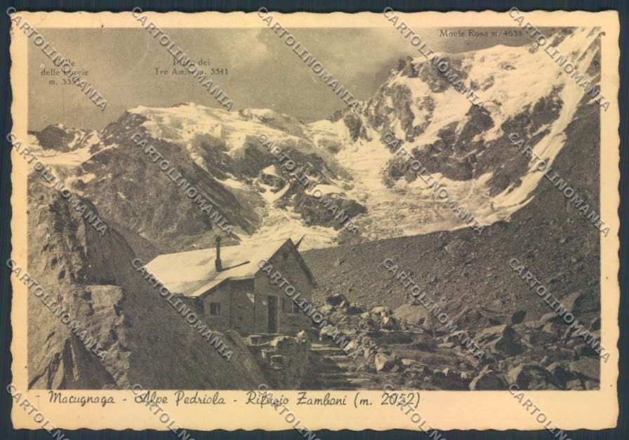 Verbania Macugnaga Monte Rosa Zamboni FORI FG cartolina ZF0535 – fronte