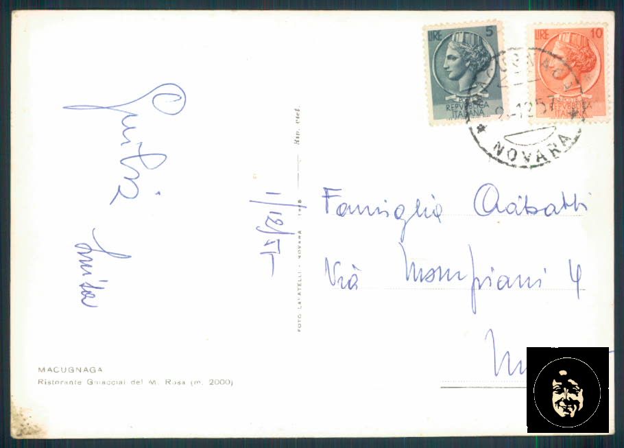 Verbania Macugnaga Monte Rosa PIEGHINA Foto FG cartolina ZF0552 – retro