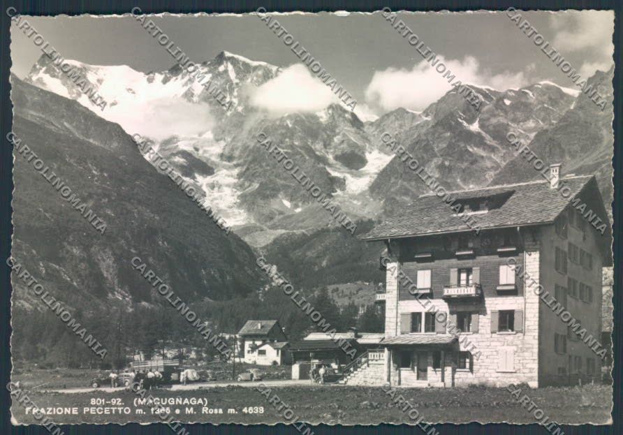 Verbania Macugnaga Pecetto Monte Rosa Foto FG cartolina ZF0554 – fronte