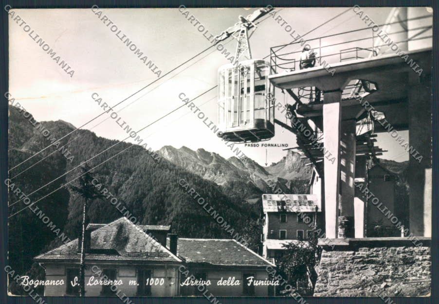 Novara Bognanco Funivia PIEGHINA Foto FG cartolina ZF0571 – fronte