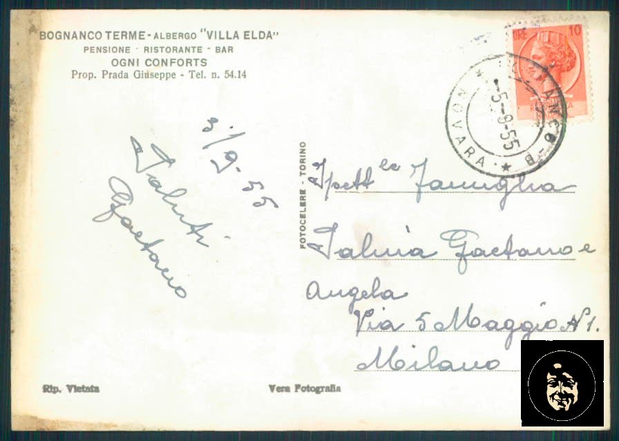 Verbania Bognanco Villa Elda Foto FG cartolina ZF0572 – retro