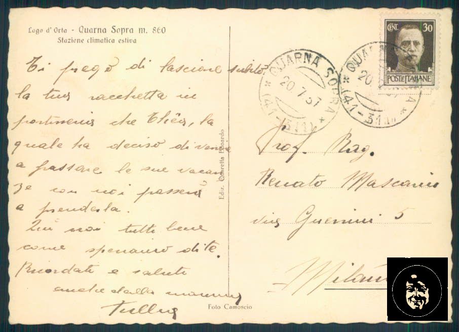 Verbania Quarna Sopra FG cartolina ZF0579 – retro