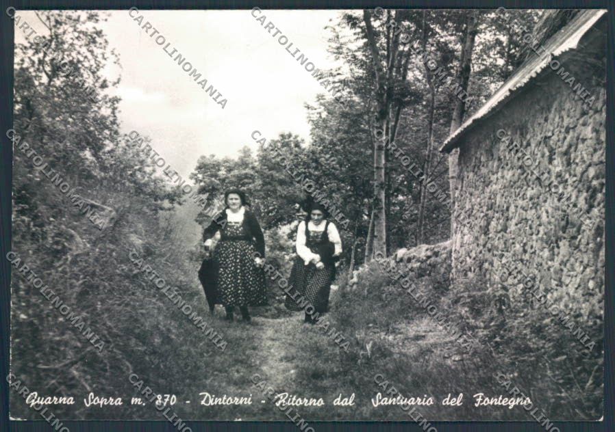 Verbania Quarna Sopra Costumi Foto FG cartolina ZF0581 – fronte