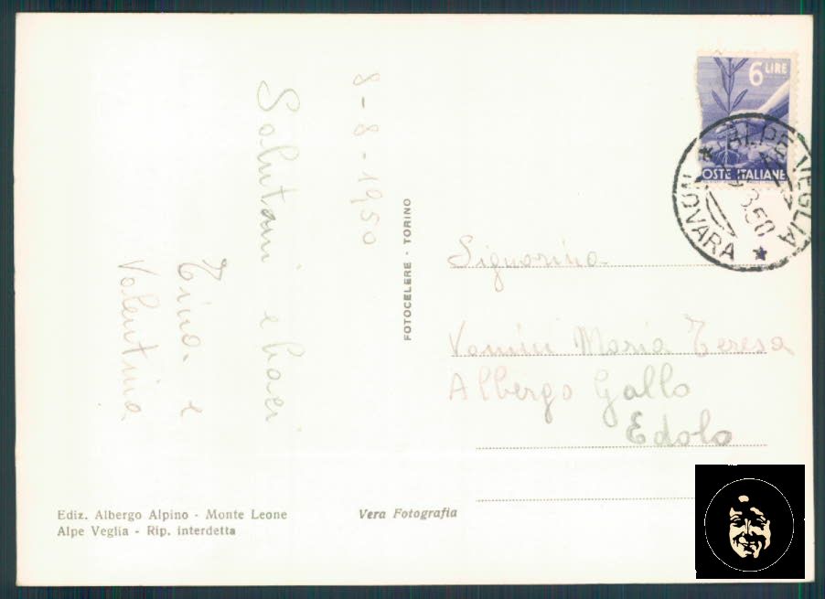Verbania Varzo Alpe Veglia Foto FG cartolina ZF0585 – retro