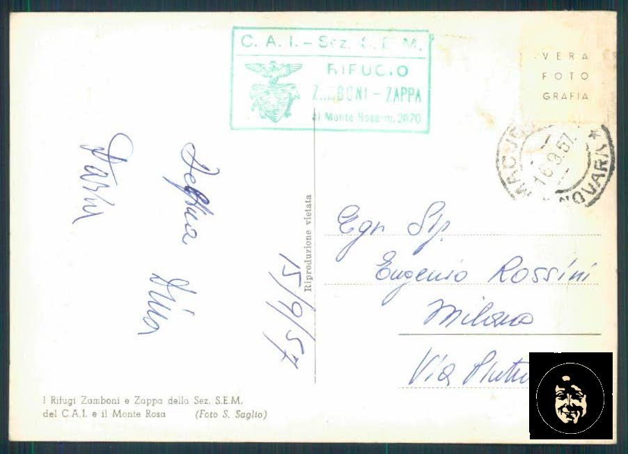 Verbania Macugnaga ABRASA Monte Rosa Foto FG cartolina ZF0588 – retro