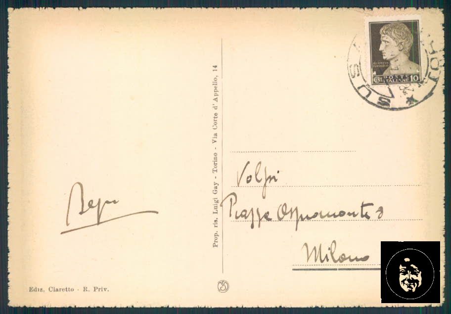 Torino Susa PIEGHINA FG cartolina ZF0634 – retro