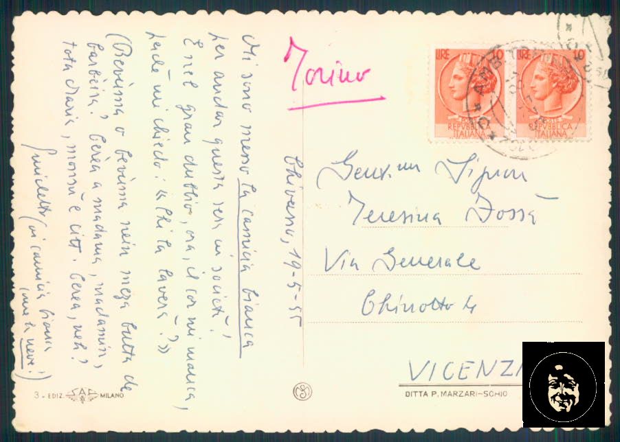 Torino Chivasso Foto FG cartolina ZF0641 – retro