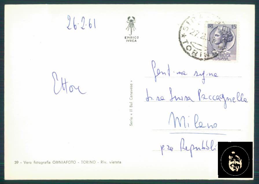 Torino Ivrea Foto FG cartolina ZF0663 – retro