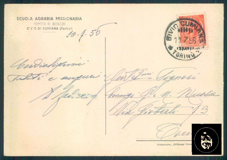 Torino Bivio di Cumiana FG cartolina ZF0704 – retro