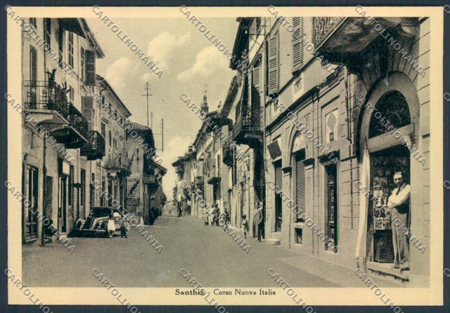 Vercelli Santhià Corso Nuova Italia FG cartolina ZF0730 – fronte
