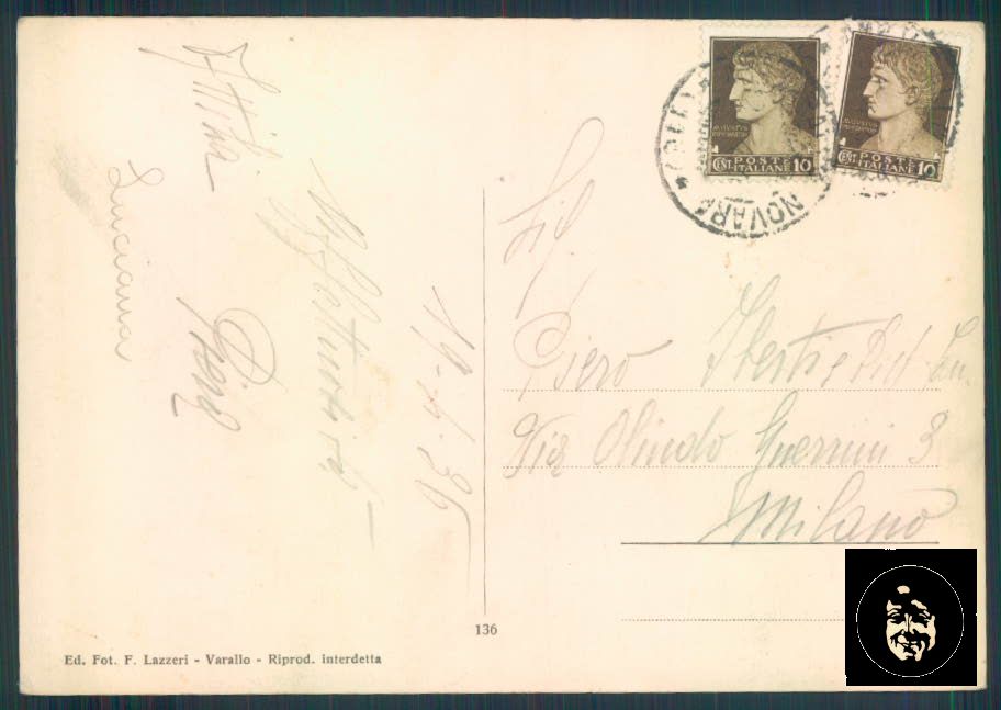 Vercelli Varallo Funivia Foto FG cartolina ZF0736 – retro