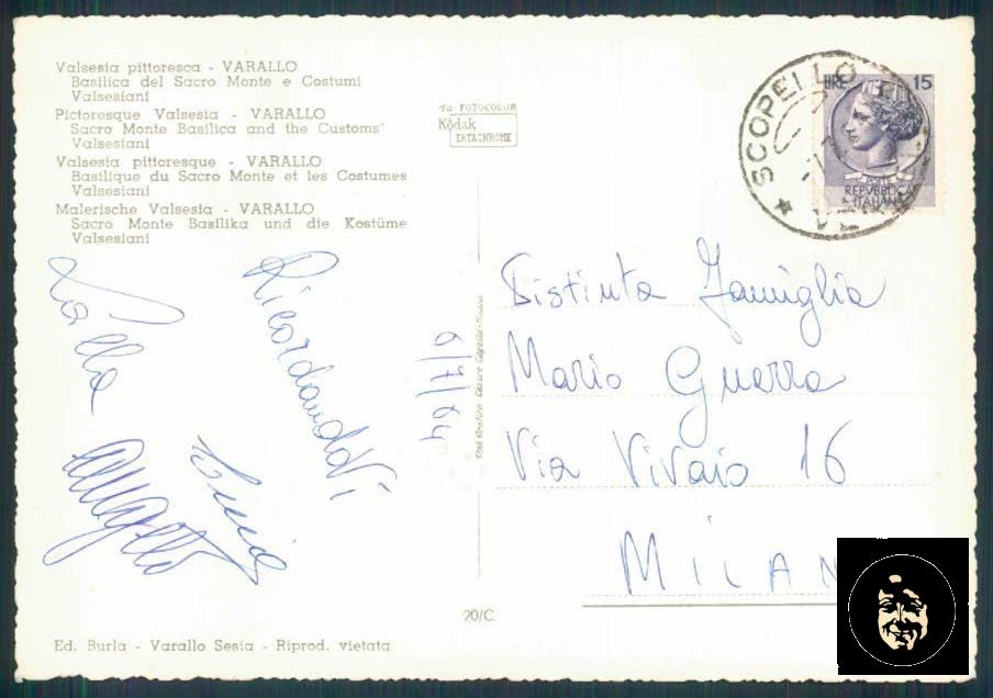 Vercelli Riva Valdobbia Costumi Foto FG cartolina ZF0738 – retro