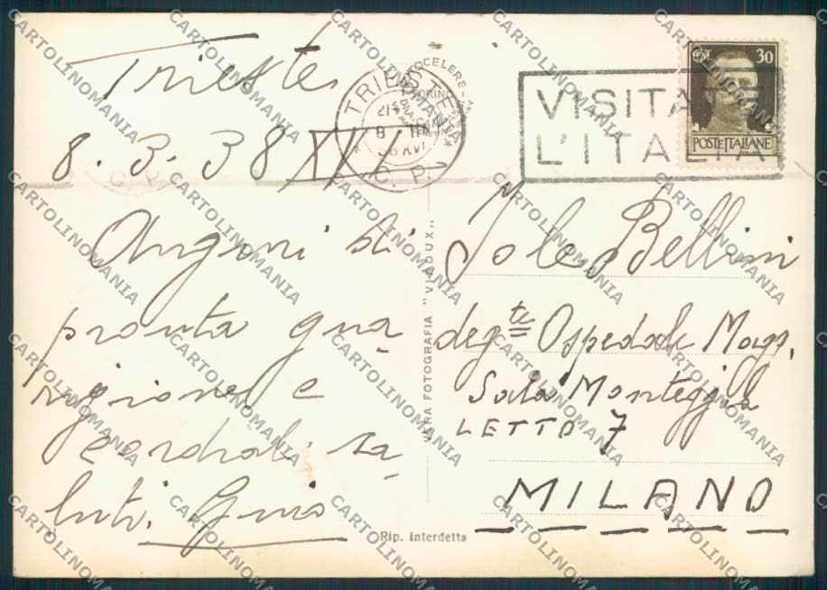Trieste città foto FG cartolina ZF0748 – retro