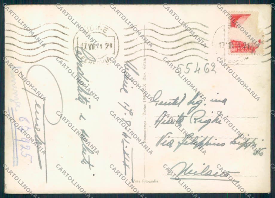 Udine città foto FG cartolina ZF0760 – retro