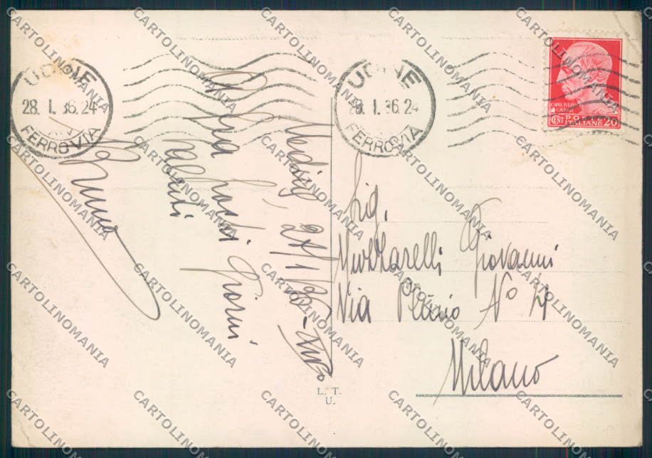 Udine città FG cartolina ZF0762 – retro