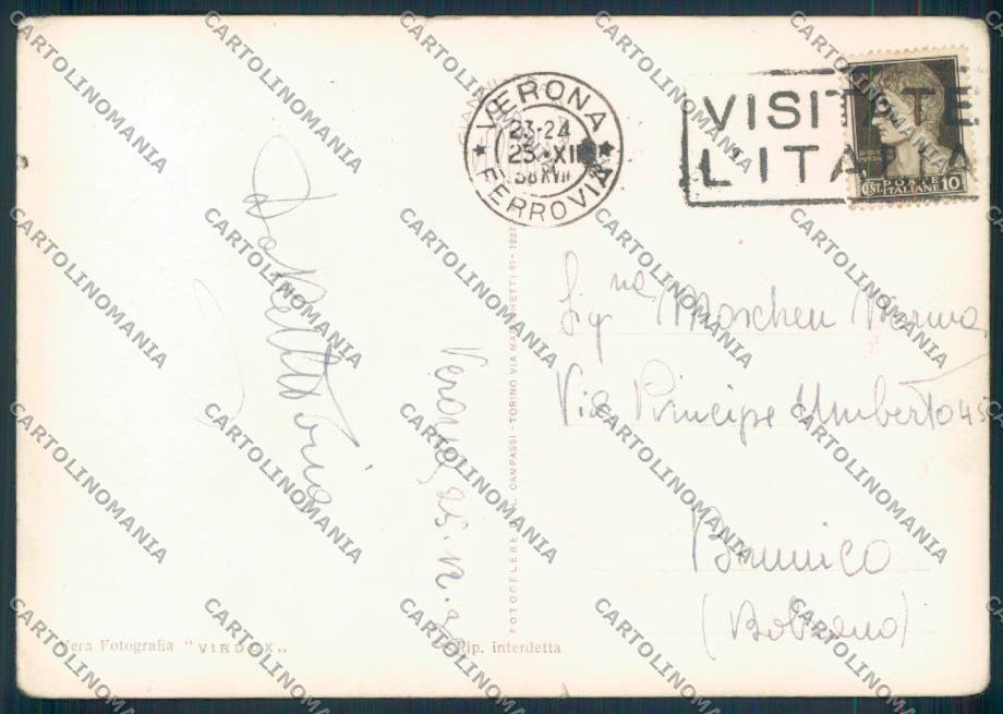 Verona città PIEGHINA foto FG cartolina ZF0765 – retro