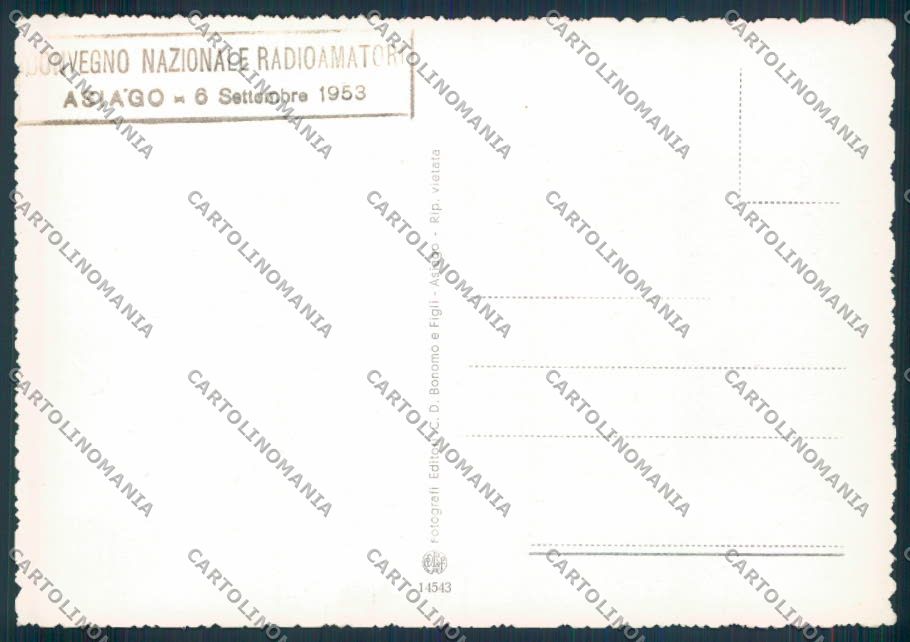 Vicenza Asiago FG cartolina ZF0818 – retro