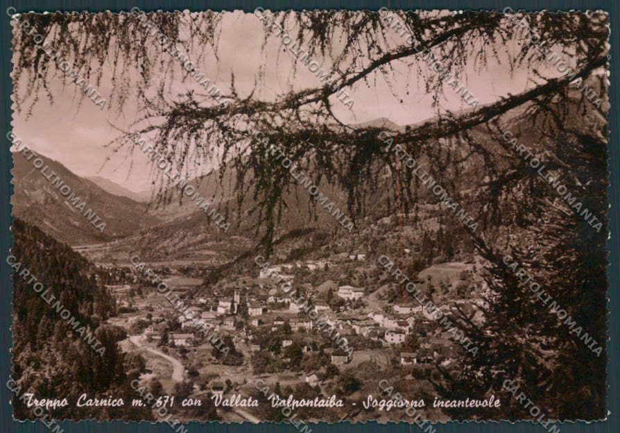 Udine Treppo Carnico foto FG cartolina ZF0861 – fronte
