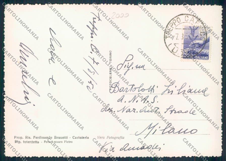 Udine Treppo Carnico foto FG cartolina ZF0861 – retro