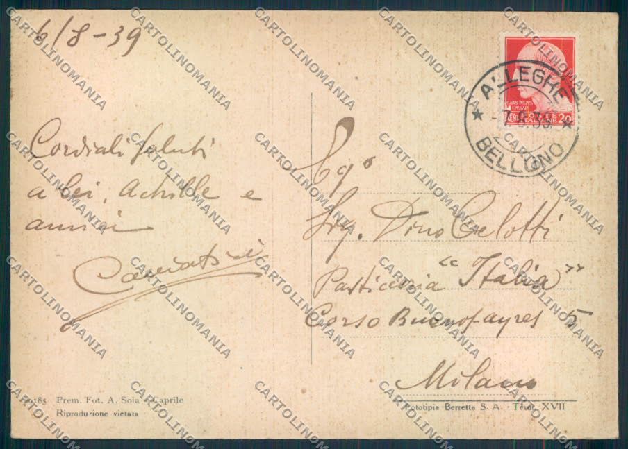 Belluno Masaré FG cartolina ZF0885 – retro