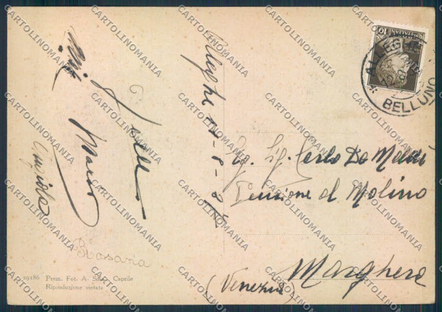 Belluno Masaré FG cartolina ZF0886 – retro